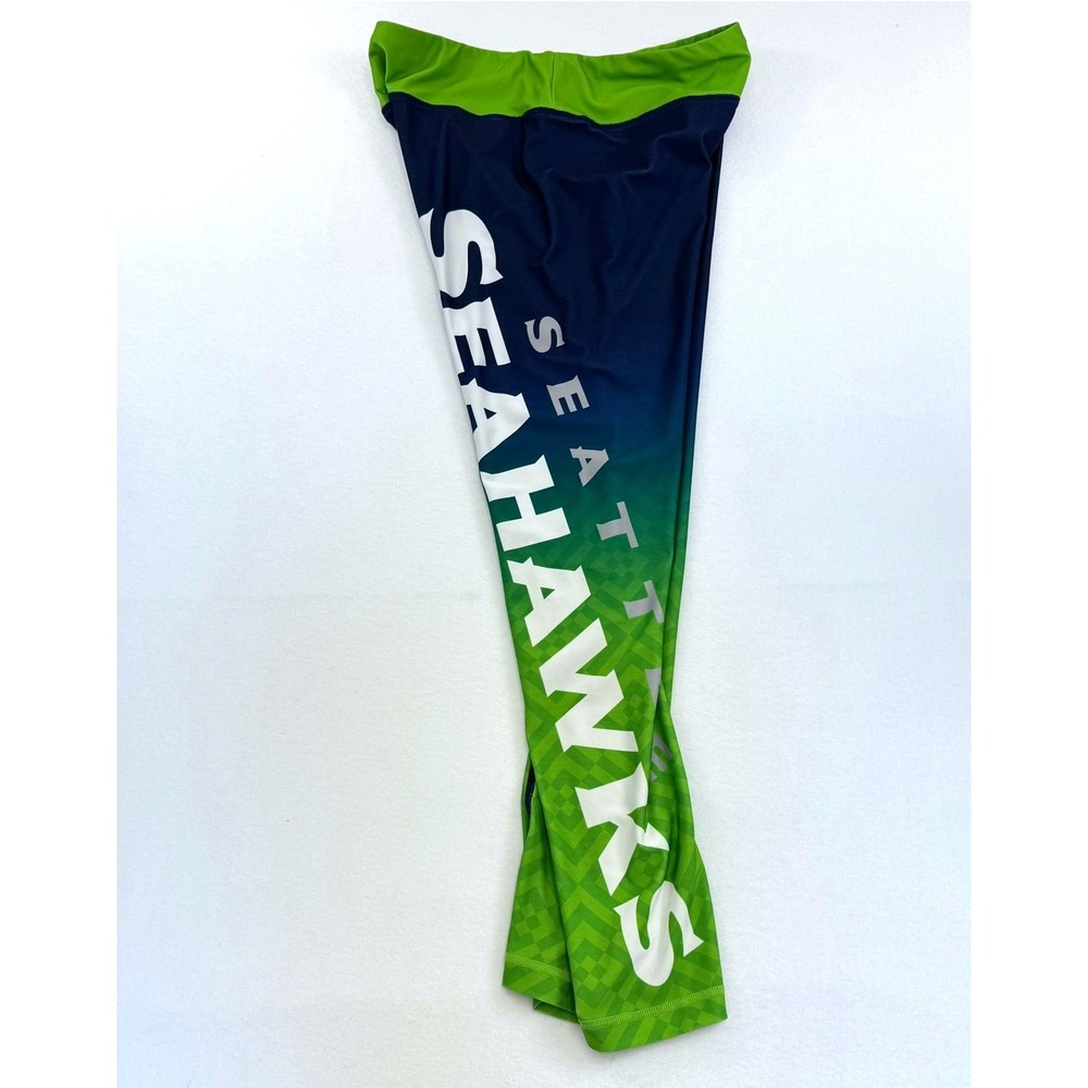 NFL Team Apparel Seattle Seahawks Womens Ombre Leggings Blue Green Large L - Picture 3 of 7